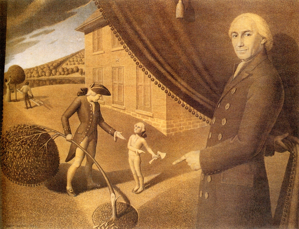 Study for by Grant Wood,16x12(A3) Poster
