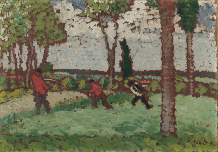 Figures in a Field by Jozsef Rippl-Ronai,A3(16x12")Poster
