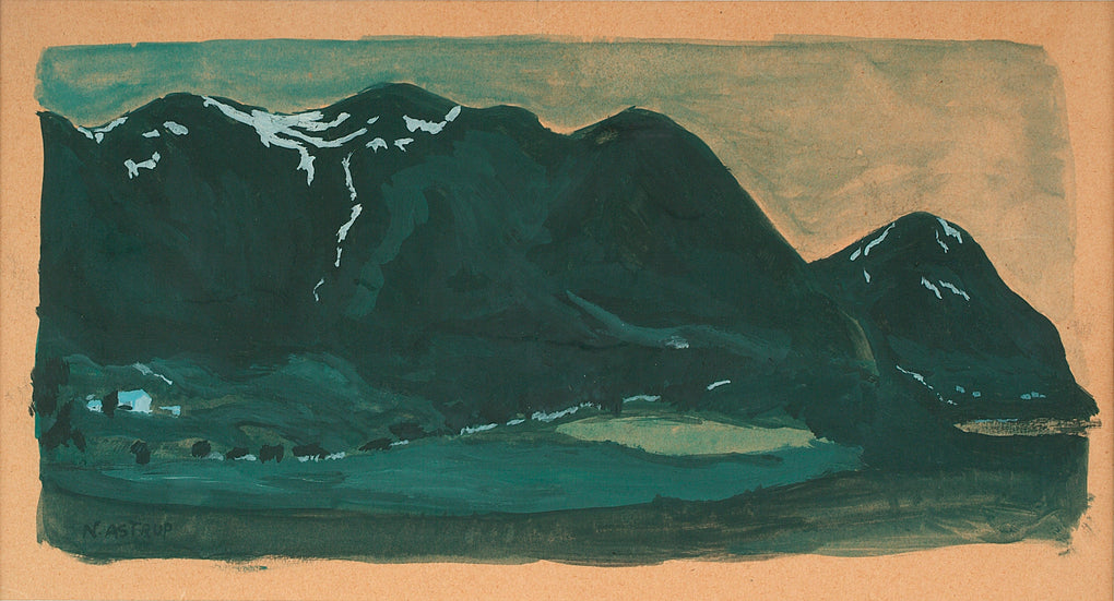 Landscape from Ålhus by Nicolai Astrup,16x12(A3) Poster