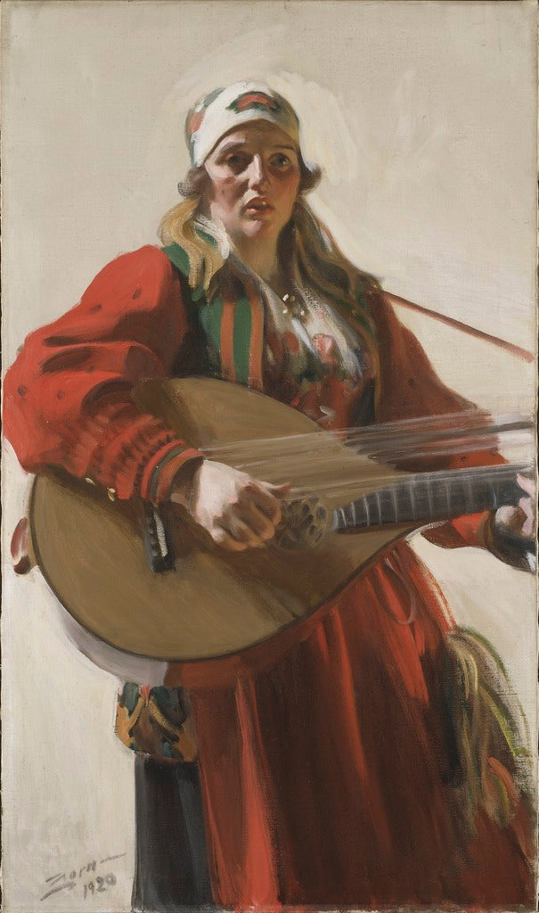 Home Tunes by Anders Zorn,A3(16x12")Poster