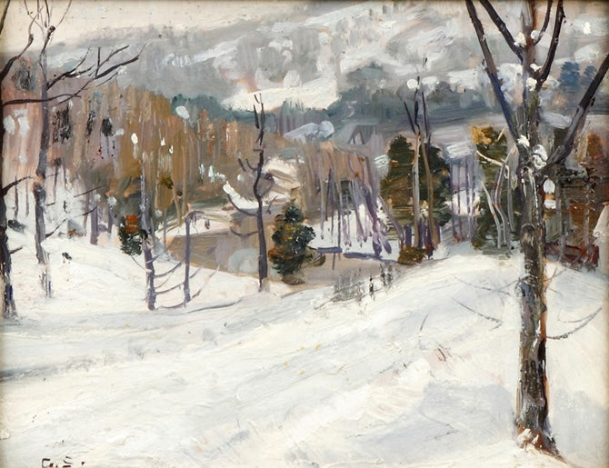 Winter landscape by George Gardner Symons,A3(16x12")Poster