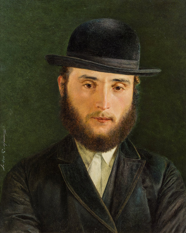 Talmud student, vintage artwork by Isidor Kaufmann, 12x8" (A4) Poster