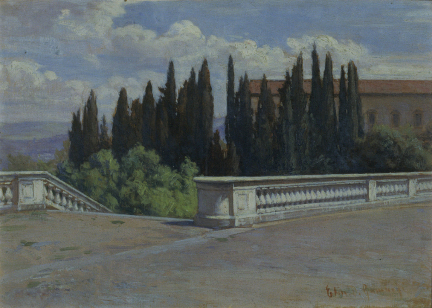 scape in Italy, Florence by Elin Kleopatra Danielson-Gambogi,A3(16x12")Poster