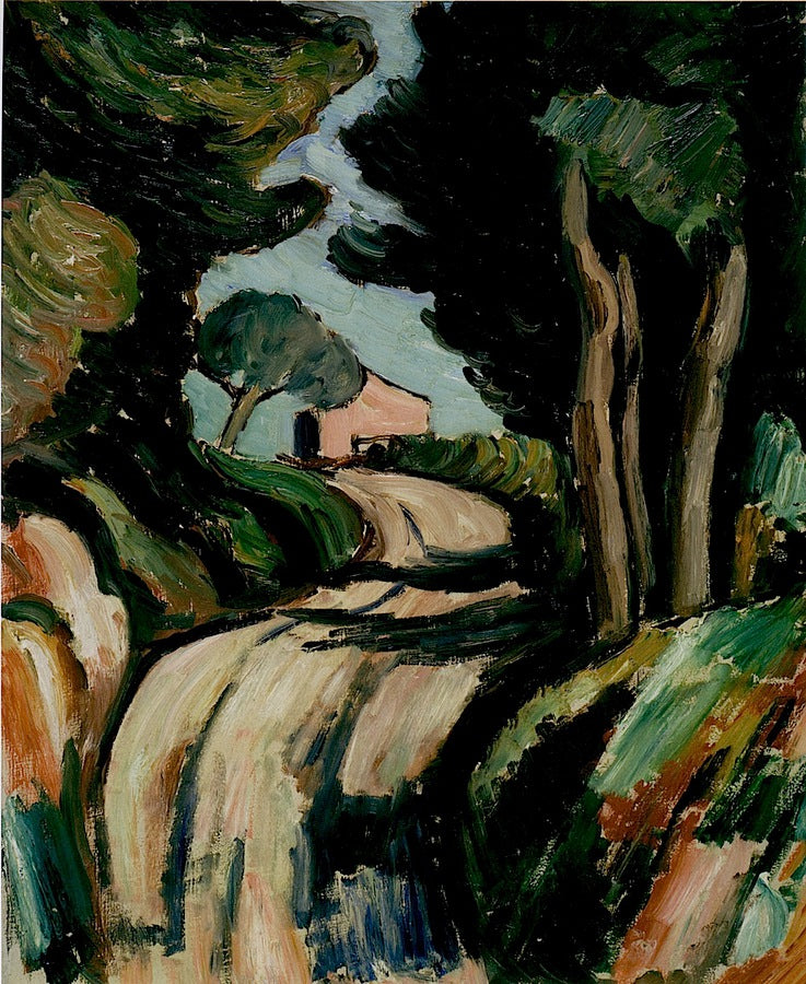 The Cagnes Road, vintage artwork by Marsden Hartley, 12x8" (A4) Poster