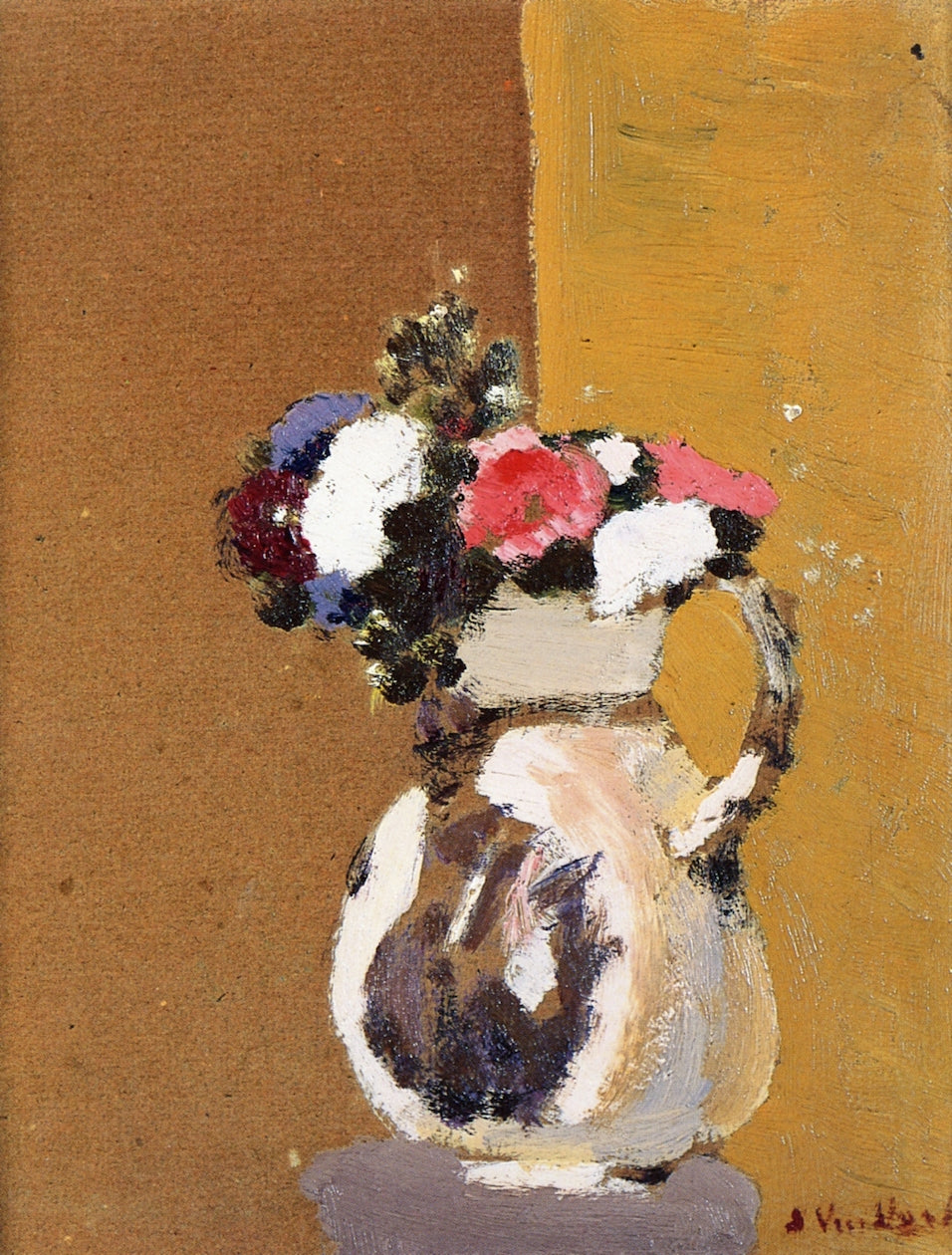 Bouquet in a White Pitcher by edouard Vuillard,A3(16x12")Poster