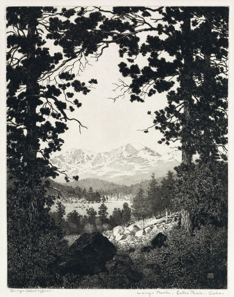ngs Peak, Estes Park, Colorado (No. 4) by George Elbert Burr,A3(16x12")Poster