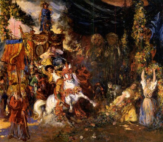 La Fiesta by Bartolome Mongrell Muñoz,16x12(A3) Poster