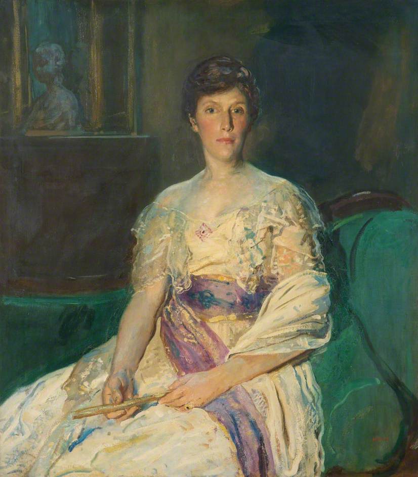 Mrs Julian Lousada, vintage artwork by Ambrose McEvoy, 12x8" (A4) Poster