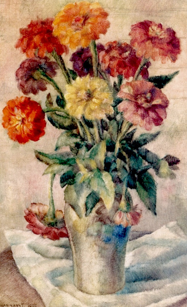 Still Life (Zinnias) by Middleton Manigault,16x12(A3) Poster