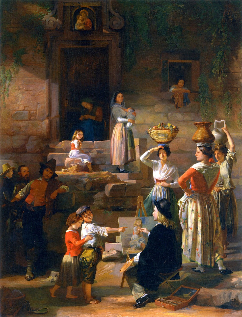 Costume Picture, vintage artwork by James E. Freeman, A3 (16x12") Poster Print