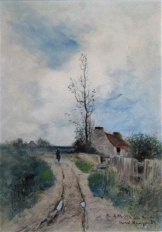 The Patch, vintage artwork by Henry Ward Ranger, 12x8" (A4) Poster