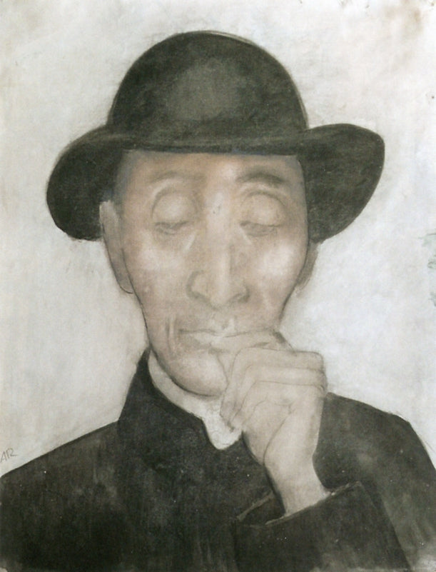 Portrait of Don B. with Hand by Anita Rée,16x12(A3) Poster