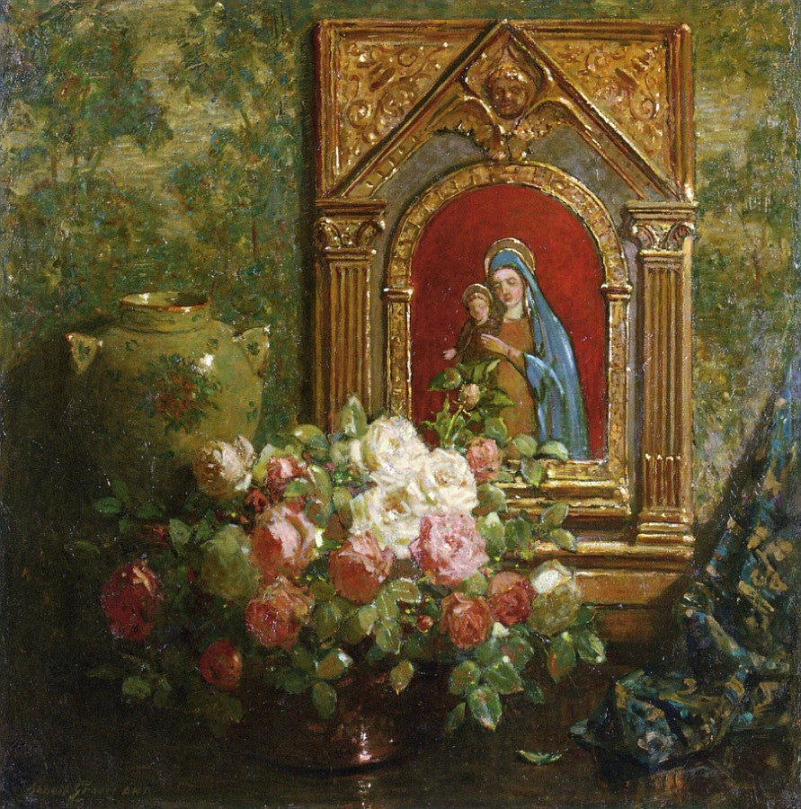 The Offering, vintage artwork by Abbott Fuller Graves, 12x8" (A4) Poster