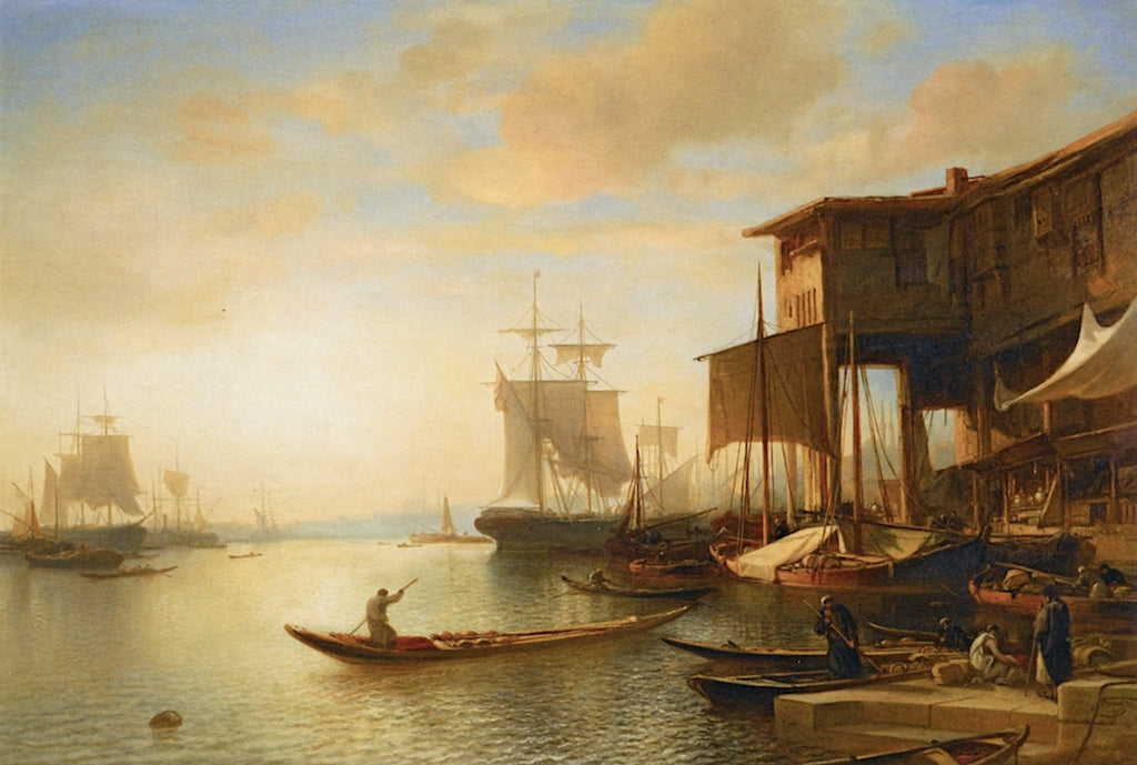 On the Bosphorus, vintage artwork by Jacob Jacobs, A3 (16x12") Poster Print