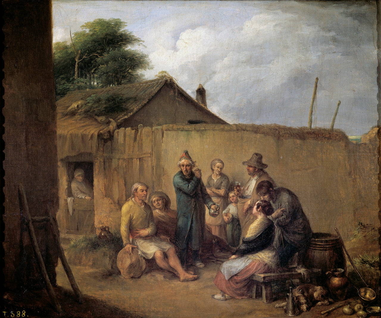 A Veteran Recounting His Adventures, vintage artwork by Leonardo Alenza y Nieto, A3 (16x12") Poster Print