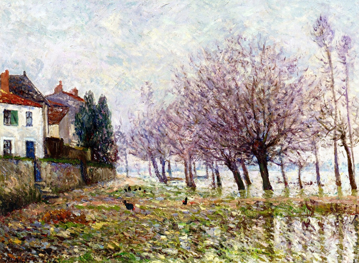 er the Flood, Haute-Indre, Loire Inferieure by Maxime Maufra,A3(16x12")Poster