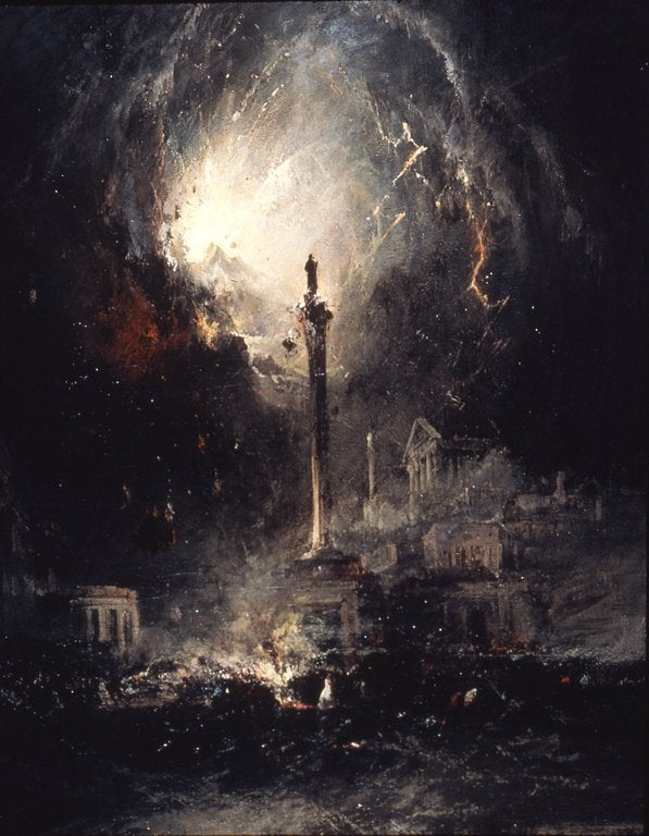The Last Days of Pompeii, vintage artwork by James Hamilton, A3 (16x12") Poster Print