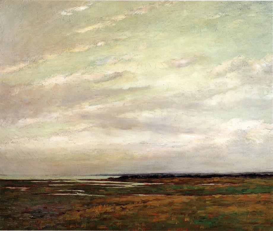 Salt Marshes of Northern New Jersey, vintage artwork by Arthur Hoeber, 12x8" (A4) Poster
