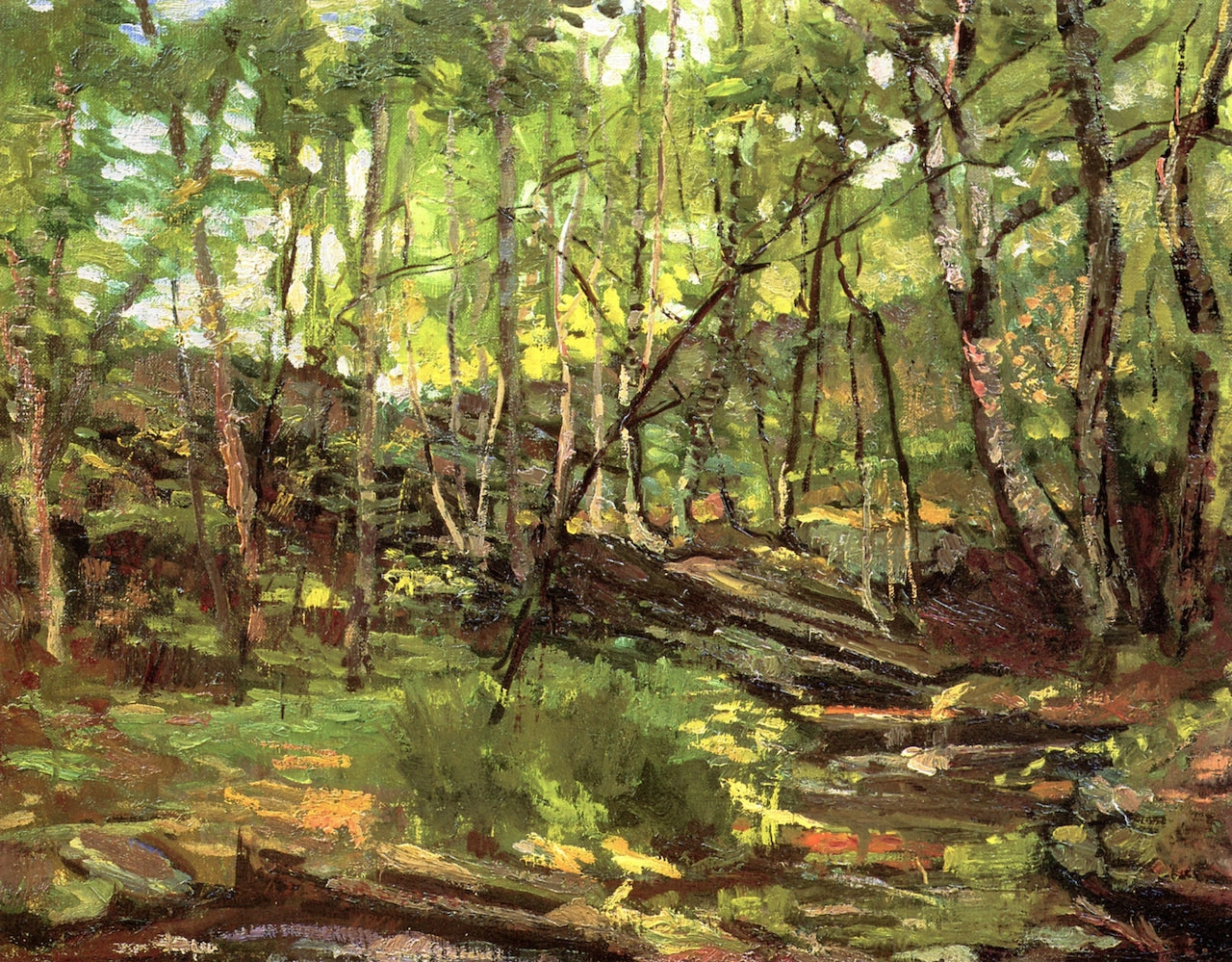 Creek Woods, Connecticut by Abraham J. Bogdanove,16x12(A3) Poster