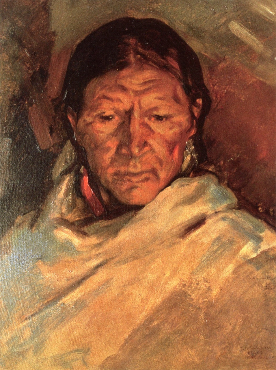 Rainmaker, vintage artwork by Julius Rolshoven, 12x8" (A4) Poster