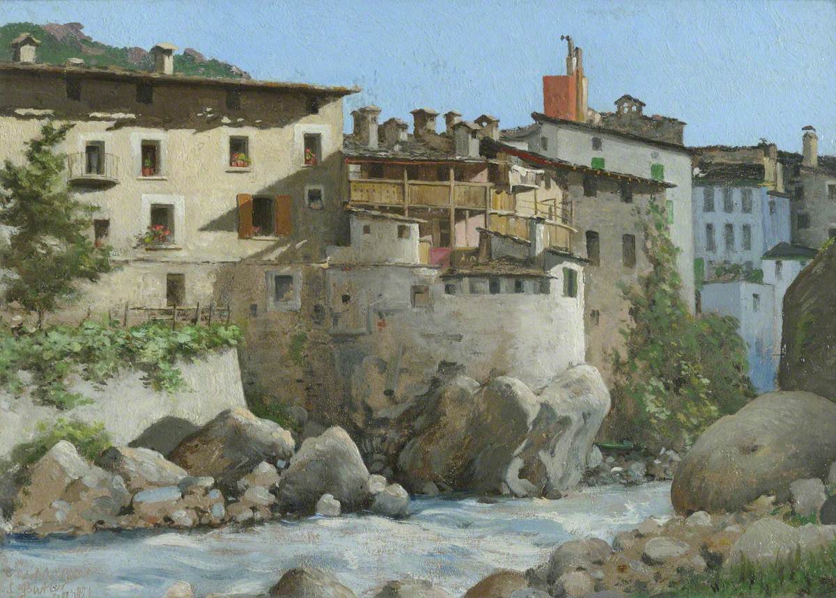 Chiavenna, vintage artwork by Samuel Butler, 12x8" (A4) Poster