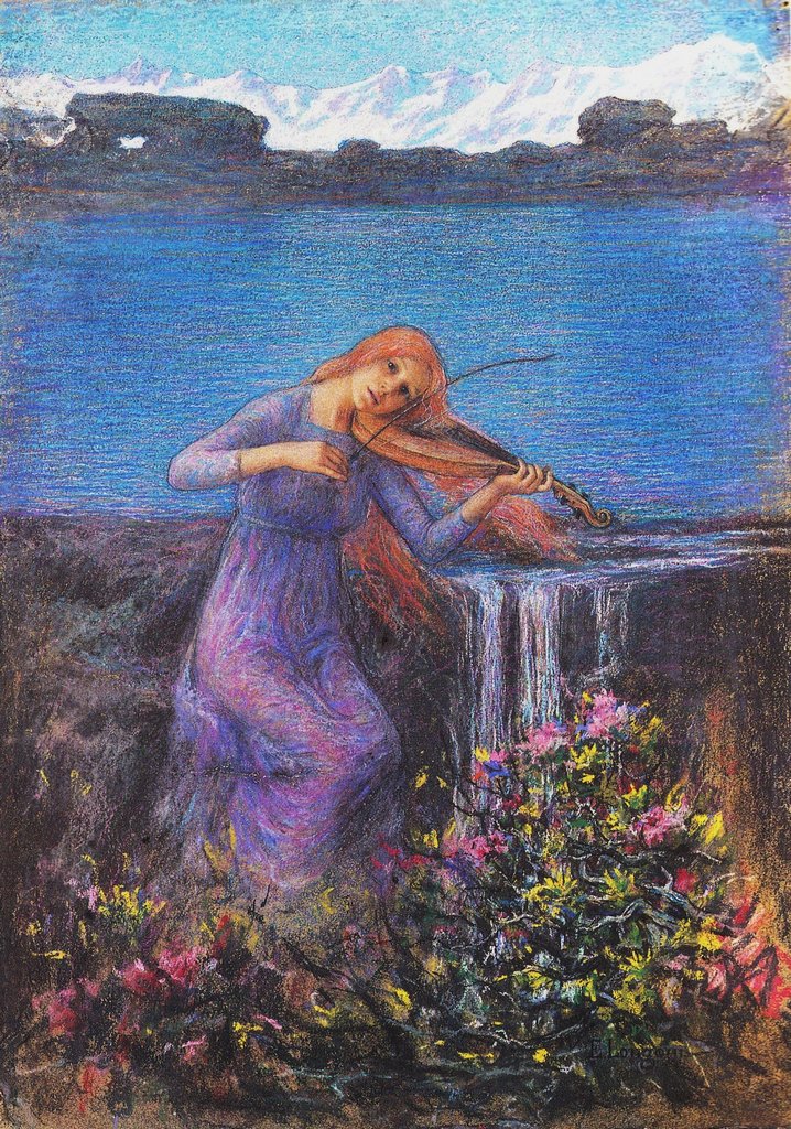 Harmony of Stream by Emilio Longoni,A3(16x12")Poster