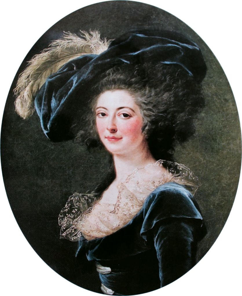 Portrait of Madame Alexis Janvier La Live de la Briche, nee Adelaïde Prevost, vintage artwork by Adelaïde Labille-Guiard, 12x8" (A4) Poster
