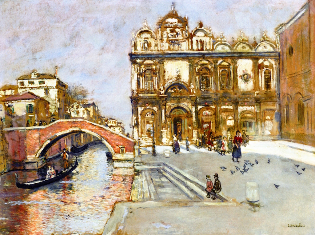 mpo San Giovanni e Paolo, Venice by Jean-Franaois Raffaëlli,A3(16x12")Poster