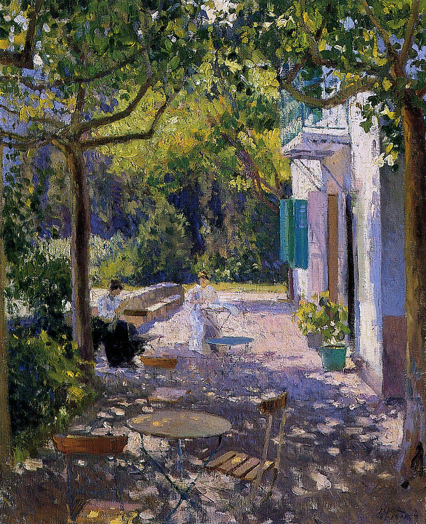Sunny Study, vintage artwork by Nikolai Klodt, 12x8" (A4) Poster