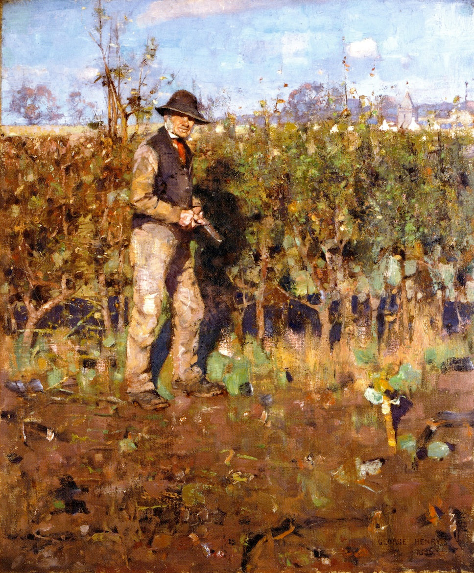The Hedgecutter, vintage artwork by George Henry, R.A., R.S.A., R.S.W., 12x8" (A4) Poster