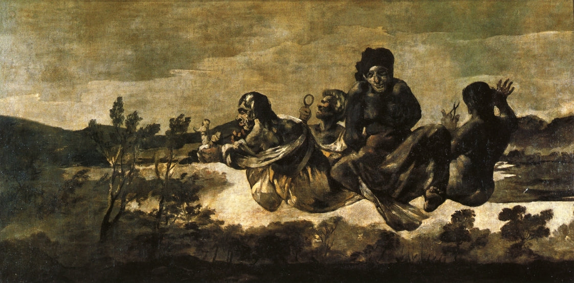 Atropos, vintage artwork by Francisco de Goya y Lucientes, 12x8" (A4) Poster