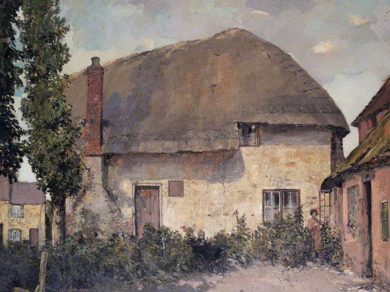 The Old Thatched Cottage by Alexander Jamieson,16x12(A3) Poster