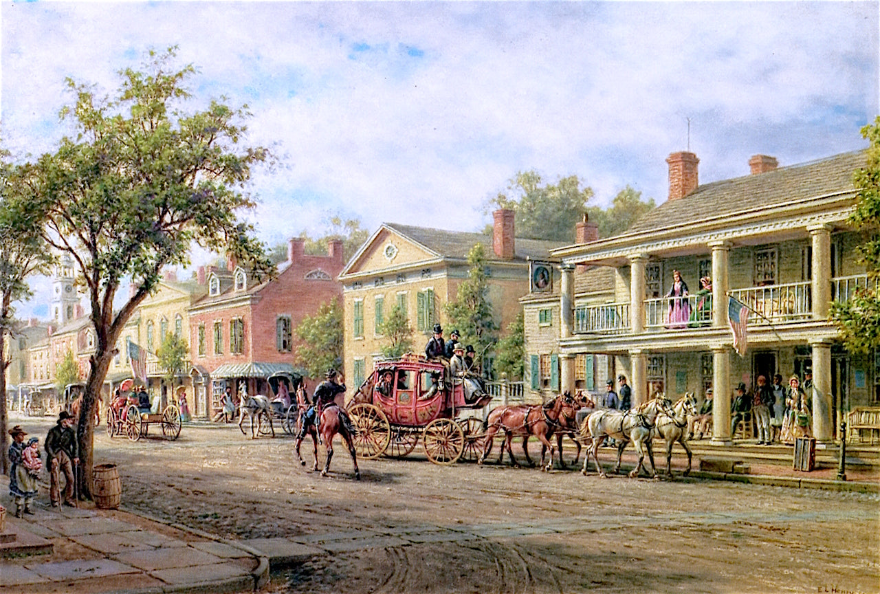 In the Early Sixties, vintage artwork by Edward Lamson Henry, 12x8" (A4) Poster