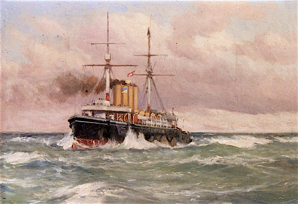The H.M.S. , vintage artwork by Eduardo de Martino, 12x8" (A4) Poster