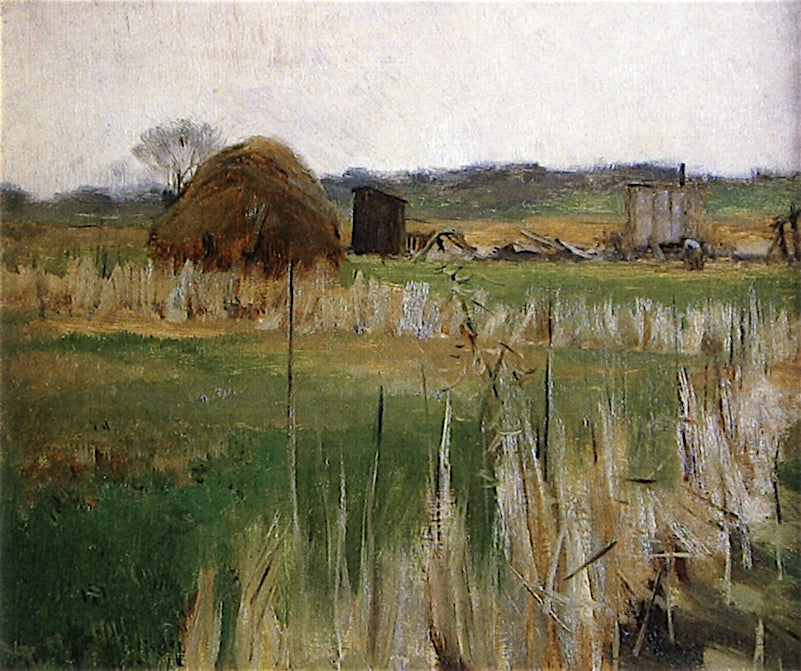 Hackensack Meadow, vintage artwork by William Langson Lathrop, 12x8" (A4) Poster