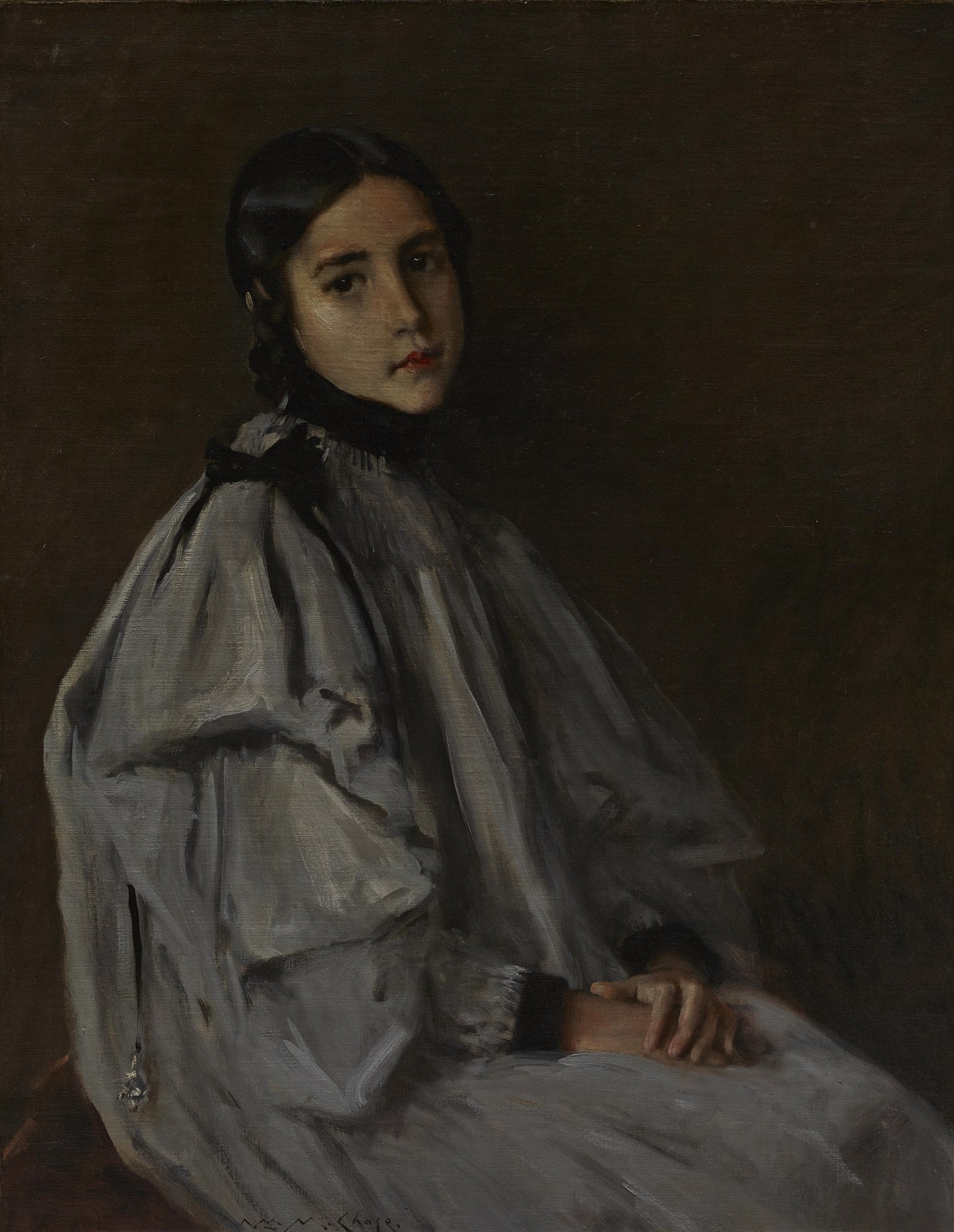 Dieudonnee, vintage artwork by William Merritt Chase, 12x8" (A4) Poster