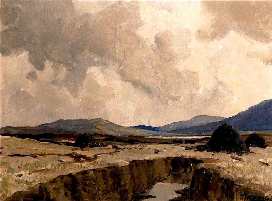 Lierfin Bog, County Donegal by James Humbert Craig,16x12(A3) Poster