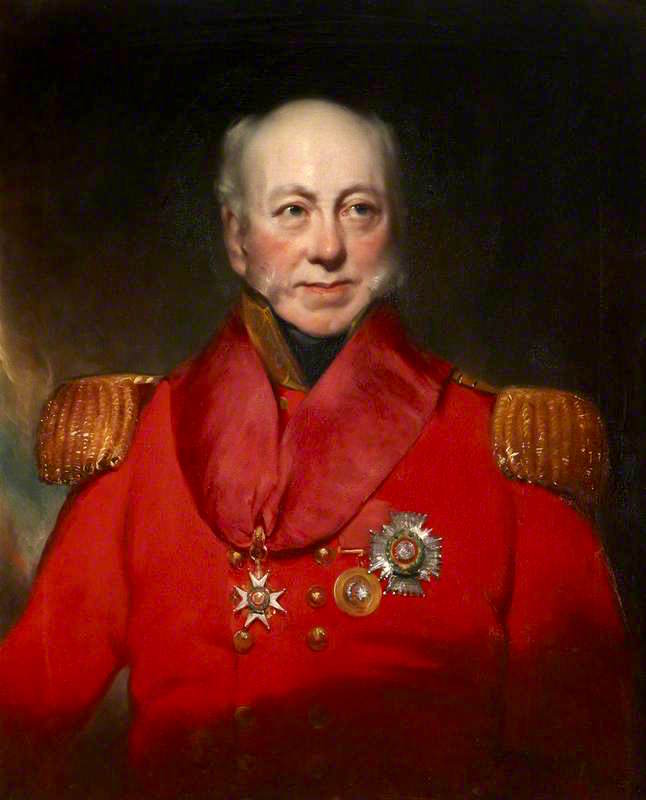 Lieutenant General Sir Arthur Brooke, KCB, vintage artwork by Attributed to Martin Cregan, 12x8" (A4) Poster