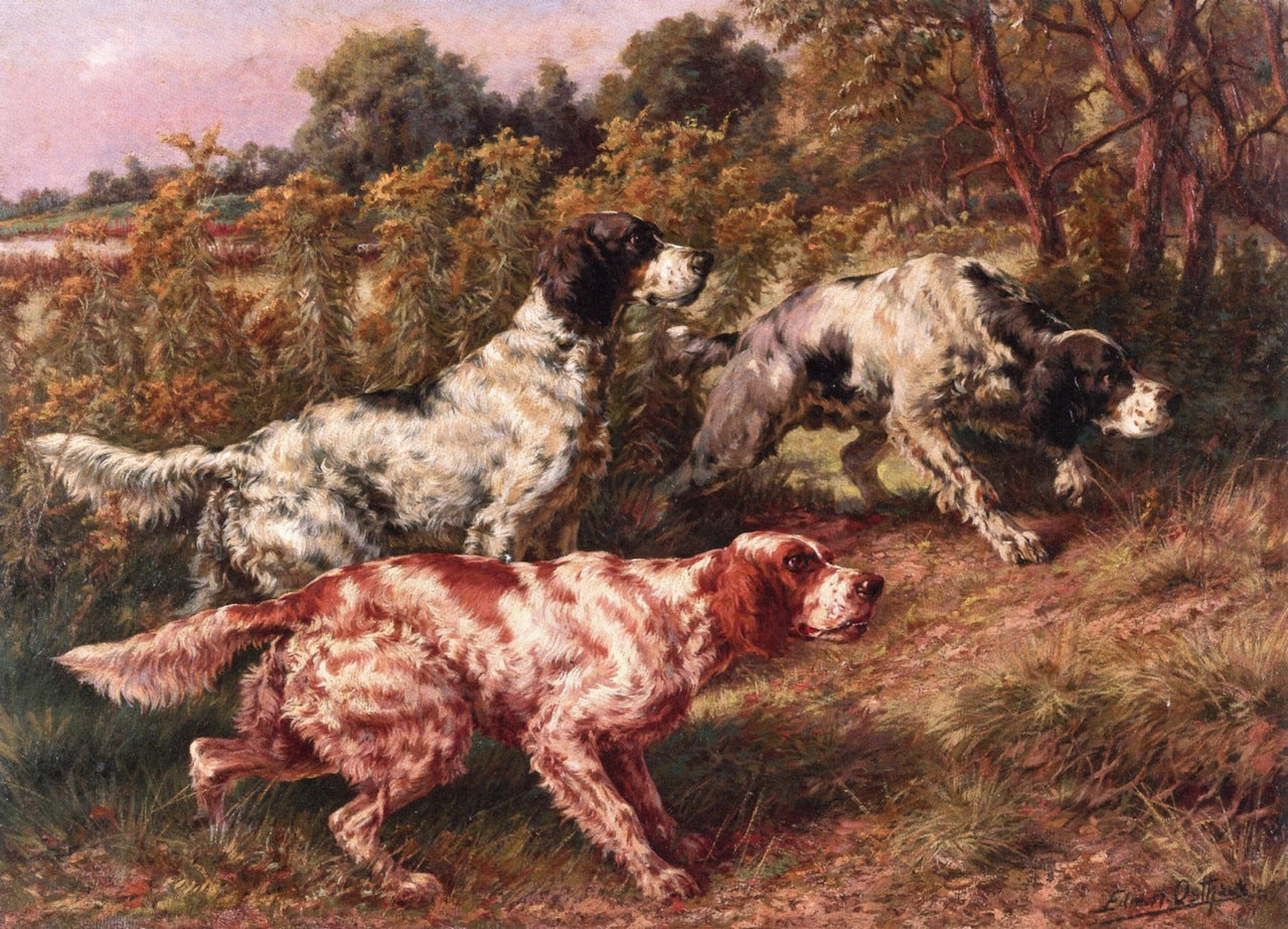 Stalking Setters by Edmond H. Osthaus,A3(16x12")Poster