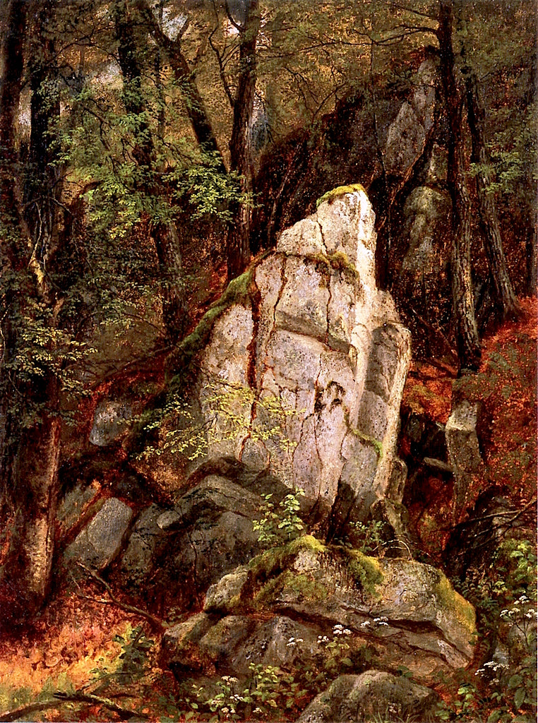 Rocks in Pearson's Ravine, vintage artwork by Asher Brown Durand, A3 (16x12") Poster Print