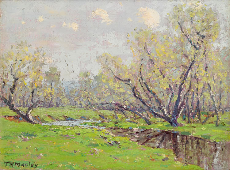 Near Pluckemin, New Jersey, vintage artwork by Thomas Manley, 12x8" (A4) Poster