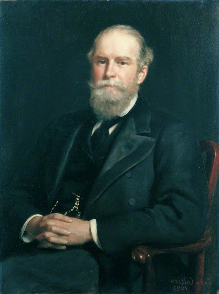 John Lubbock, vintage artwork by John Maler Collier, 12x8" (A4) Poster