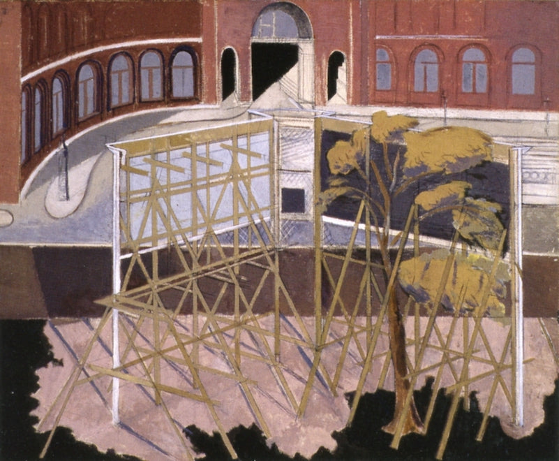 Nostalgic Landscape, St. Pancras Station, vintage artwork by Paul Nash, 12x8" (A4) Poster