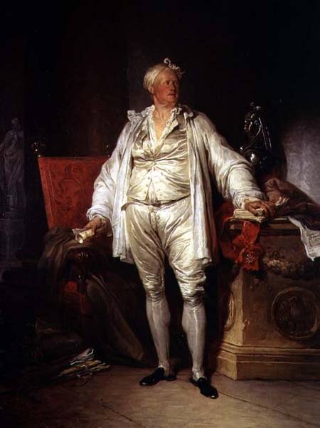 Portrait of Monsieur Bergeret de Grancourt, vintage artwork by François-Andre Vincent, 12x8" (A4) Poster