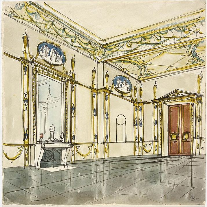 Classical Salon by Stanislaw Noakowski,A3(16x12")Poster