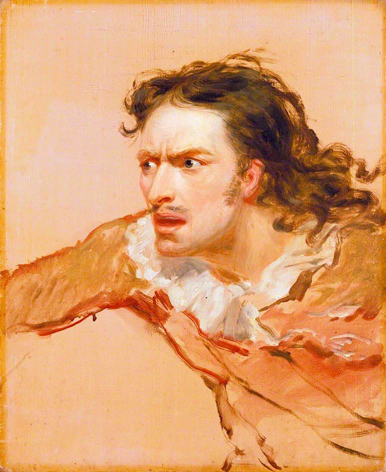 Edmund Kean, as Sir Giles Overreach in 'A New Way to Pay Old Debts' by Philip Massinger, vintage artwork by George Clint, 12x8" (A4) Poster