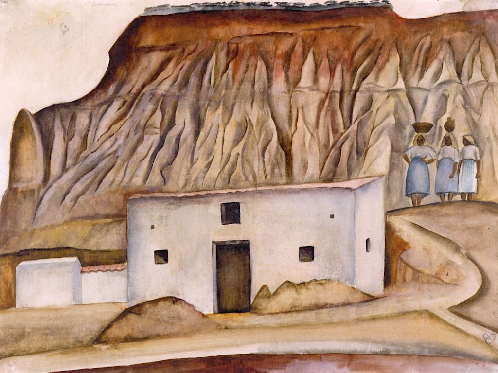 Belvedere, Calabria, vintage artwork by Anita Ree, 12x8" (A4) Poster