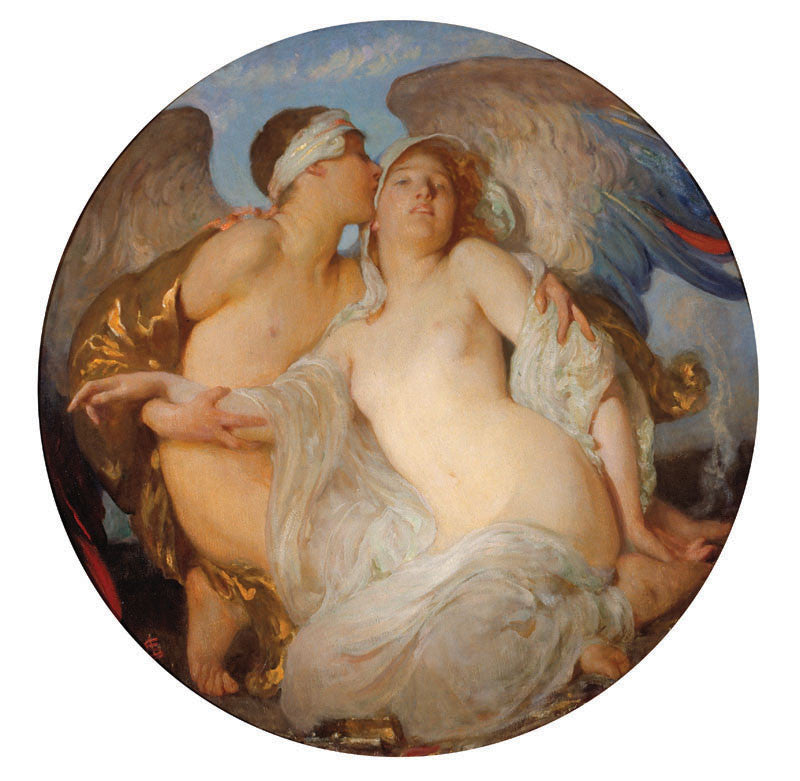 Eros, vintage artwork by Solomon Joseph Solomon, 12x8" (A4) Poster