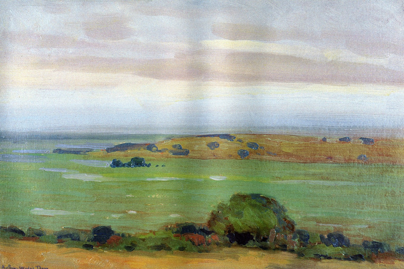 In the Shadow of the Thundercloud by Arthur Wesley Dow,A3(16x12")Poster