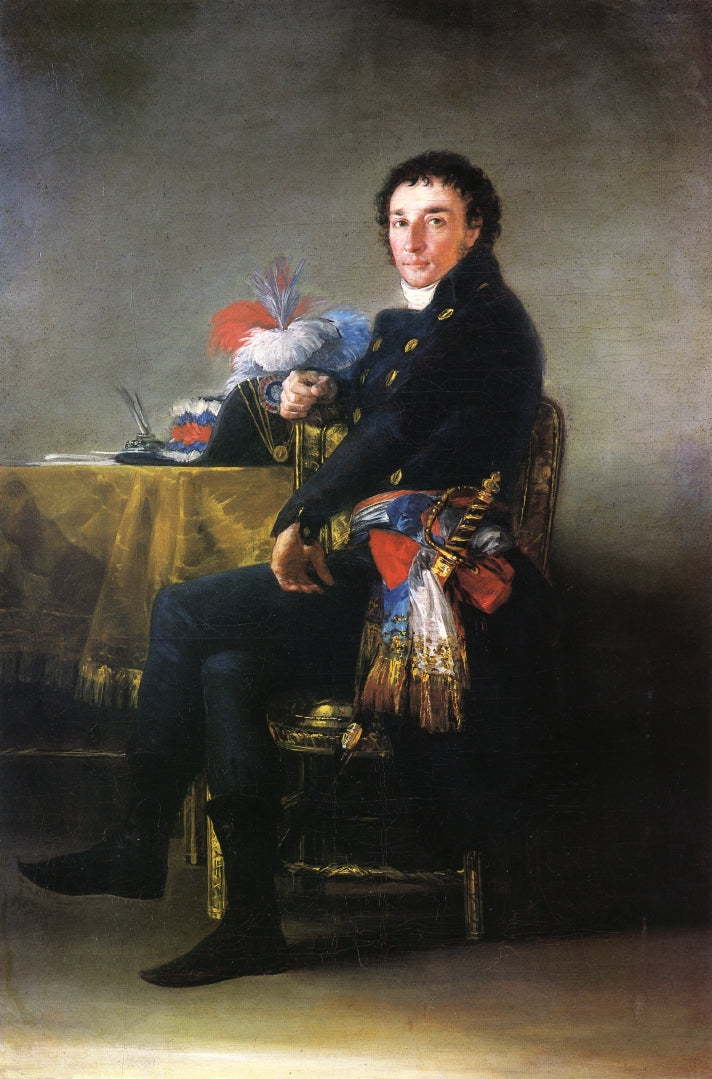Ferdinand Guillenmardet, vintage artwork by Francisco de Goya y Lucientes, 12x8" (A4) Poster